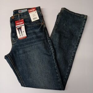 Wrangler Athletic Fit Stretch Jeans Men's Size 29x30 Blue Relaxed Seat